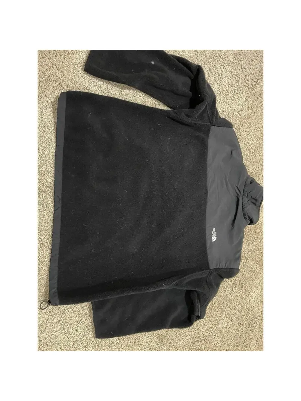 Men’s The North Face Black Denali Fleece Fill Zip Jacket XXL